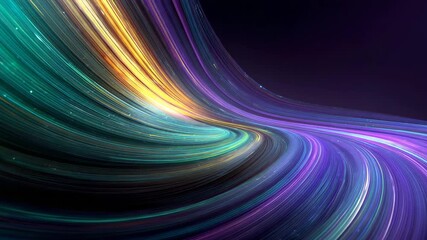 Abstract flowing light streaks vibrant colorful energy trails in motion dynamic background for technology and science concepts - Powered by Adobe
