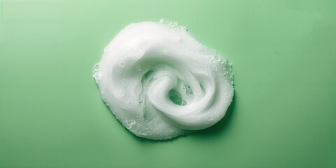 White foam atop a vibrant green surface, ideal as a background texture for text overlays or graphic elements
