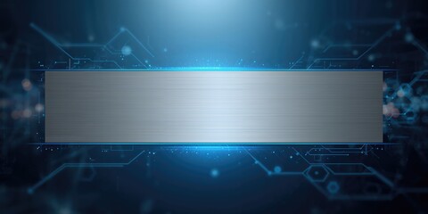 A technology banner template with a modern design used for digital layouts, efficiency, and web UI backgrounds, World Tech Day