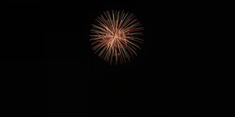 Fototapeta premium Image of fireworks, serving as a colorful display for event banners and layouts