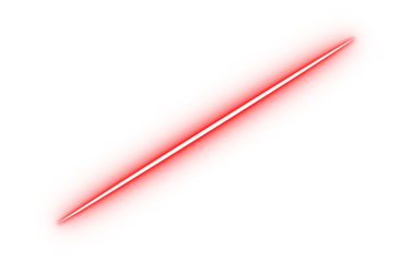 Red glowing light streak line. Neon diagonal slash effect