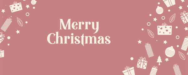 wintertime for Merry Christmas and Happy New Year seasonal greetings holiday background