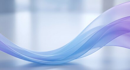 Soft gradient fabric flowing in a gentle wave