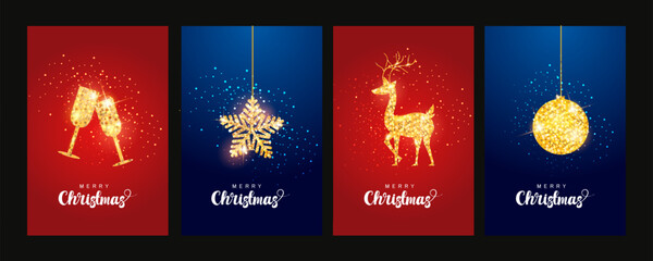 wintertime for Merry Christmas and Happy New Year seasonal greetings holiday background