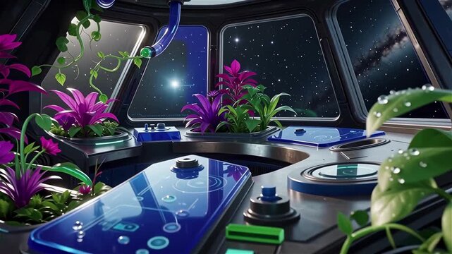 Futuristic biological Space Station