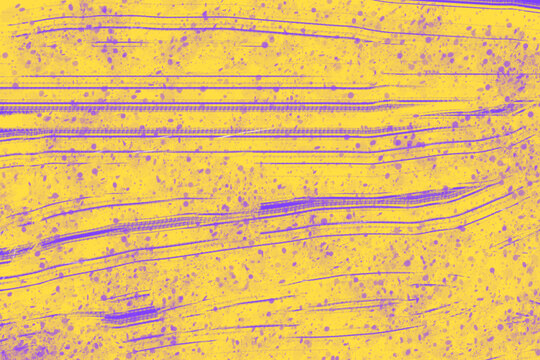 Abstract Yellow Texture with Purple Streaks Minimalist Background