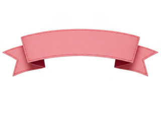 Pink ribbon banner