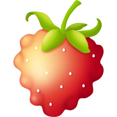 Strawberry Shapes Collection PNG