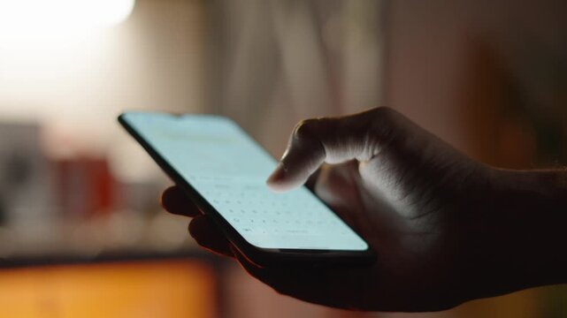 Person Using WhatsApp on Smartphone &ndash; Online Chatting Concept