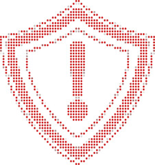 Red Shield With Exclamation