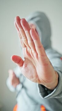 Calm And Deliberate Selfdefense Practice With Controlled Blocking Techniques, Serene Environment Where Man Practices Controlled Blocking Techniques And Stance In Self Defense Training
