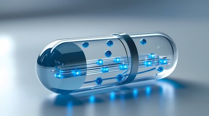 Smart Medical Capsule with Digital Nodes (Biotech)