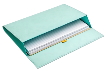 A blank red textbook sits atop a large isolated stack of books and paper notebooks, creating a tall pile of literature and educational knowledge perfect for school library study or business learning