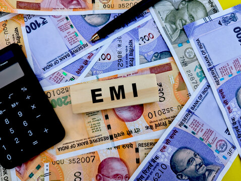 EMI instalment payment concept