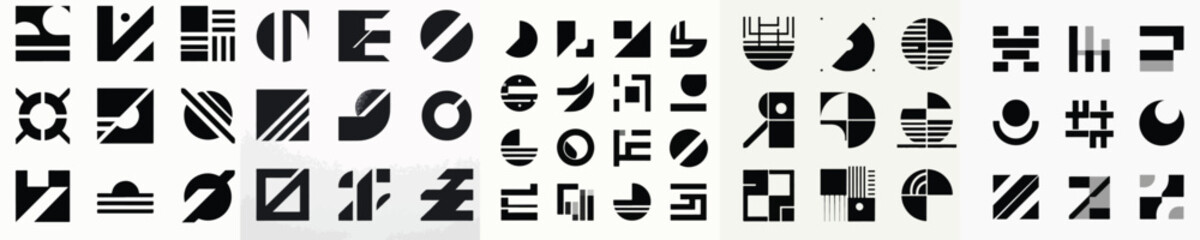 geometric silhouette vector