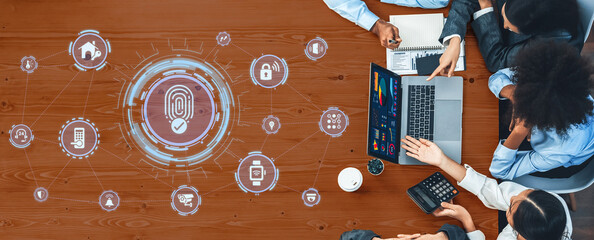 Home security icons show smart home, surveillance, and safety devices. Home security ensures monitoring, home security protection, and smart access. Entice