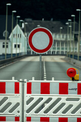 Sperrung einer Hochbr&uuml;cke (Ebene 2) in Hagen, Deutschland