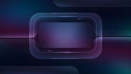 Futuristic abstract frame with smooth gradient blur background