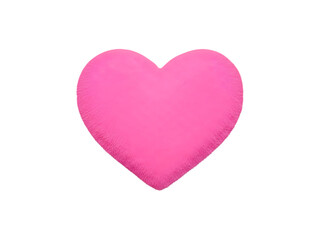 Fototapeta premium Pink heart isolated on transparent background