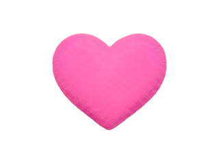 Pink heart isolated on transparent background