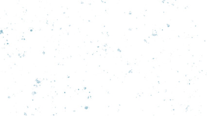 PNG falling snow on transparent background. Light blue winter snowfall with soft scattered snowflakes, airy particles clean minimal look. Perfect snow overlay for Christmas, holiday designs & winter 