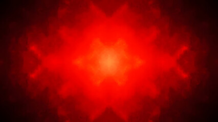 Bright red light with starburst effect on dark background