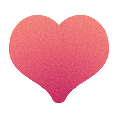 Obraz premium Red PNG heart isolated on transparent background, clipart cutout design element for digital scrapbooking