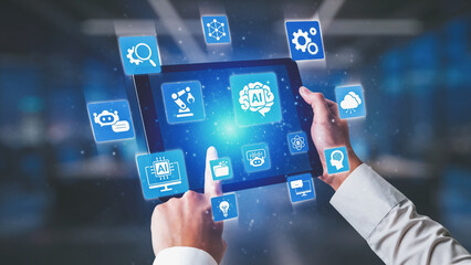 AI Assistant Brain Processor with LLM Technology, Big Data, Machine Learning, Generative AI for Business Support, Future Agentic AI Technology and Artificial Intelligence Prompt Engineering. Spire