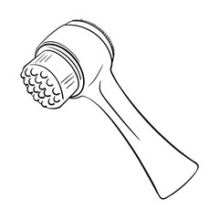 Electric Facial Cleansing Brush. Isolated icon on the transparent background. Hand drawn digital illustration. SVG