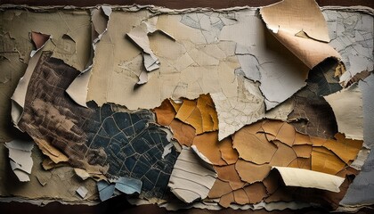Old Texture Ripped Paper Artwork High Resolution Image