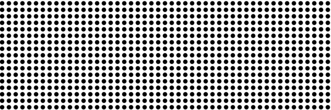 Halftone gradient. Dotted gradient, smooth dots spraying and halftones dot background seamless horizontal geometric pattern vector template set