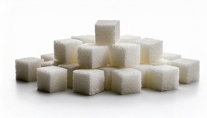 Sugar Cube On White Background