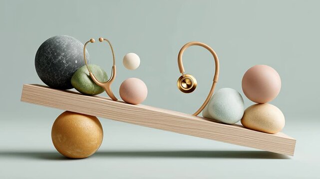 Abstrakte geometrische Formen in sanften Pastellfarben als modernes Designkonzept