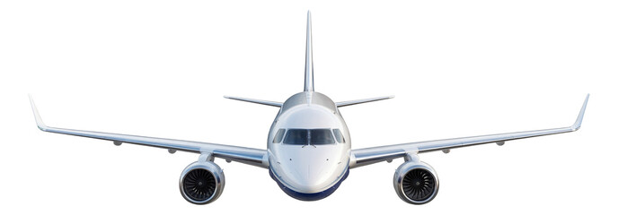 Streamlined low-wing regional jet featuring upward-curved wingtips.