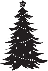 Obraz premium Golden Glow of ChristmasEnchanted Holiday ForestA Symphony of Christmas LightsMidnight Noel in GoldThe Sparkle of Christmas Night