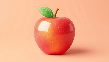 Apple icon in 3D Sugary Style