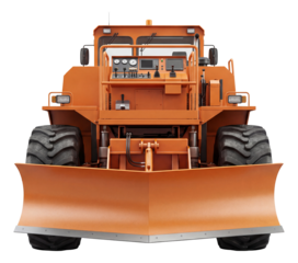 Track maintenance vehicle with built-in snow removal and inspection tools.