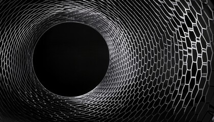 Black Honeycomb Background