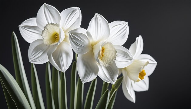 The Paperwhite Narcissus Outline Displays The Intricate Features Of These Aromatic White Blooms Highlighting Their Elegance And Seasonal Appeal Winter Blooms