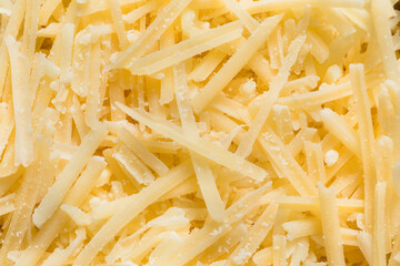 Fototapeta premium Organic Raw Shredded Parmesan Cheese
