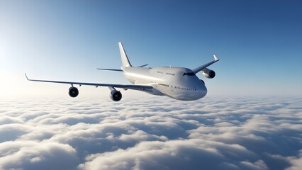 Fototapeta premium airplane in the sky and very realstick image