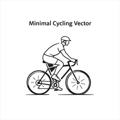 Obraz premium Modern Cycling Icon Vector Design