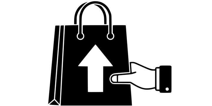 Click and Collect Mall Pickup Point Silhouette