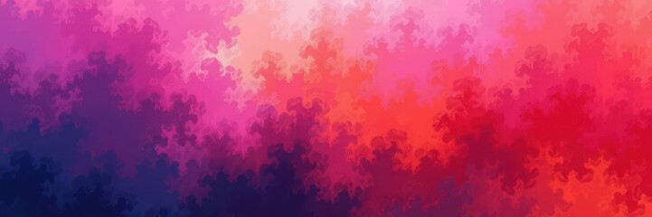 Vibrant abstract gradient with purple, pink, orange, and warm hues on a grainy textured background, digital art, modern