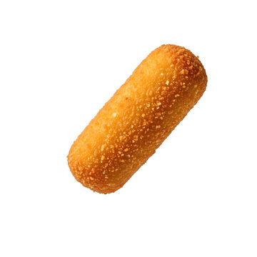 Fried croquette isolated on transparent background