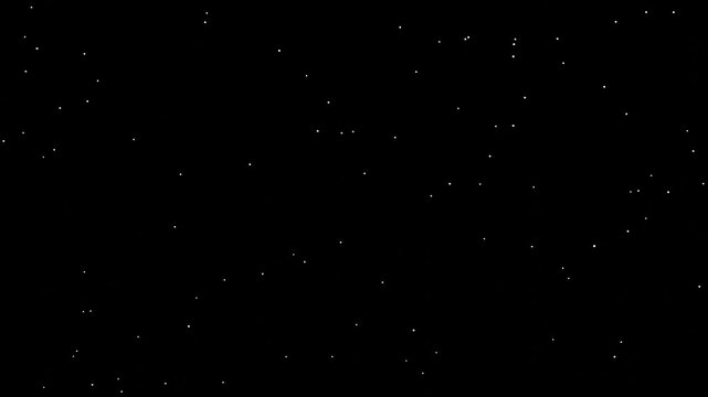 3D rendering of light flying snow on a black background for insertion