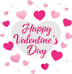 Celebrate valentine's day with hearts Vector