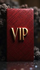 exclusive golden vip membership baroque ornament