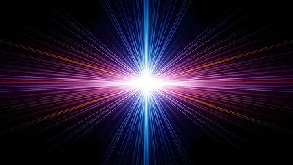 A vibrant burst of light emanating from a central point, creating a stunning display of colors and energy