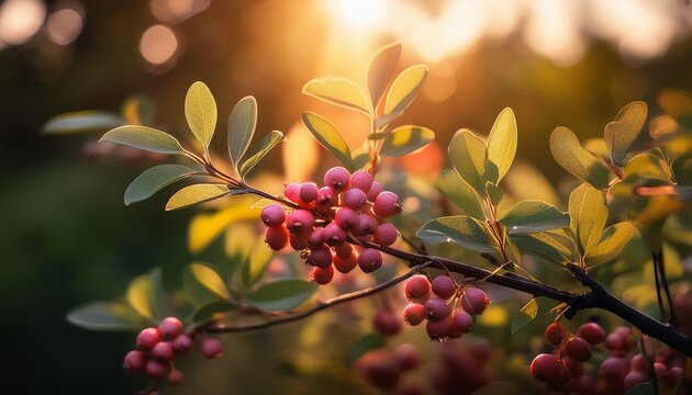 Lush Serviceberry Branches In Warm Light A Bountiful Berry Harvest